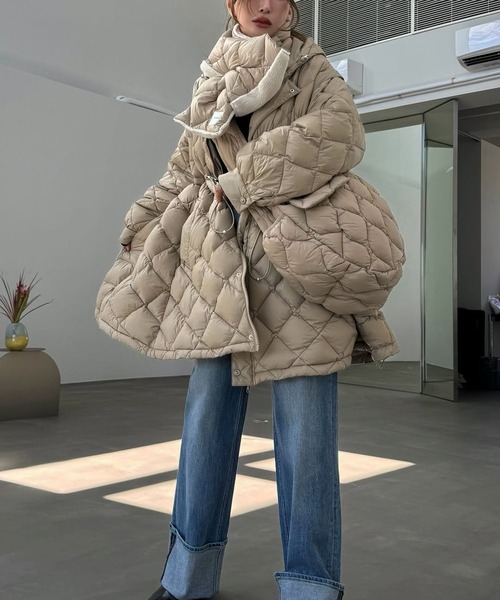 TAION × WILLFULLY】quilting shoulder down bag（ショルダーバッグ