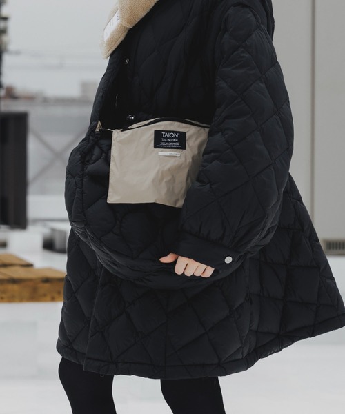TAION × WILLFULLY】quilting shoulder down bag（ショルダーバッグ