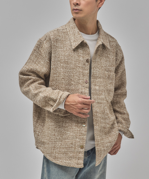 Frank ツイード シャツ ブルゾン