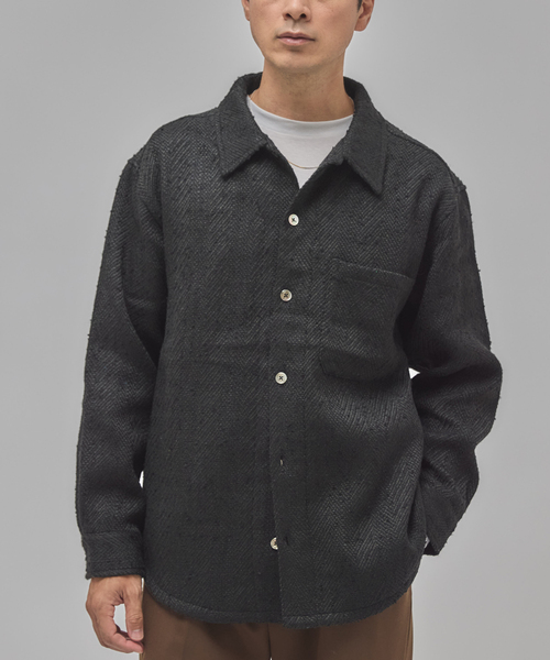 Frank ツイード シャツ ブルゾン（その他アウター）｜EDIFICE