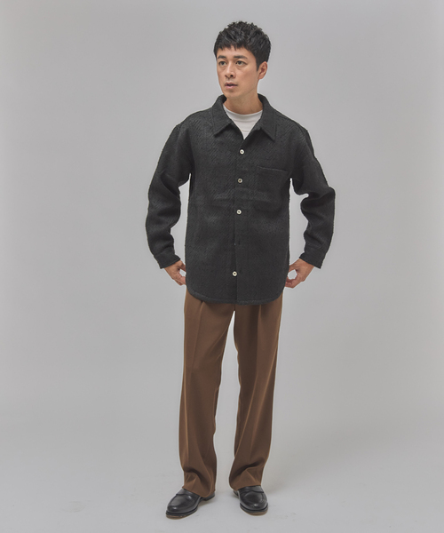 EDIFICE（エディフィス）の「Frank ツイード シャツ ブルゾン（その他アウター・メンズ・ベージュ/レッド/ブラック/チャコールグレー・LARGE/MEDIUM）」の21枚目の写真