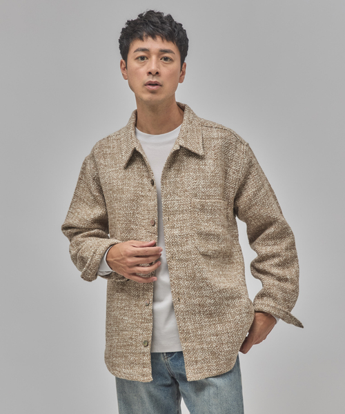 EDIFICE（エディフィス）の「Frank ツイード シャツ ブルゾン（その他アウター・メンズ・ベージュ/レッド/ブラック/チャコールグレー・LARGE/MEDIUM）」の13枚目の写真