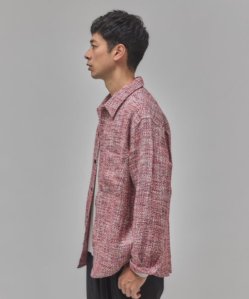 EDIFICE（エディフィス）の「Frank ツイード シャツ ブルゾン（その他アウター・メンズ・ベージュ/レッド/ブラック/チャコールグレー・LARGE/MEDIUM）」の22枚目の写真