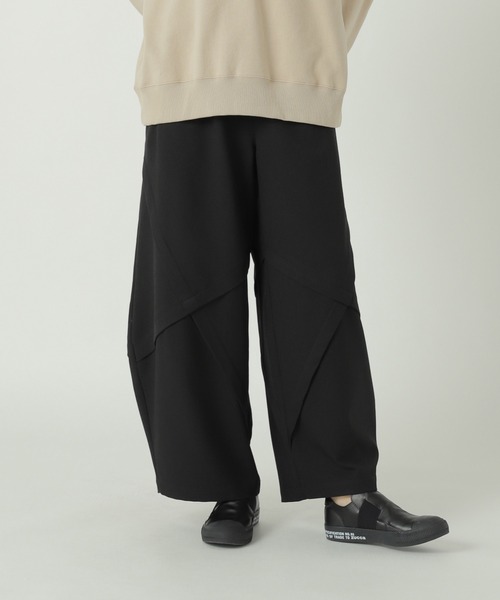 ZUCCa(ズッカ)の「ウーリーストレッチツイル / パンツ / S(その他パンツ・レディース・ライトブラウン/ブラック/ネイビー・M size)」の2枚目の写真