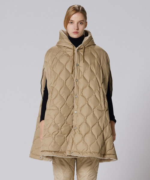 TAION（タイオン）の「【TAION（タイオン）】〈グッズ〉ミリタリー ダウンケープ（ポンチョ・メンズ・ブラック系その他2/ブラック×ブラック/ダークブラウン系4/ベージュ系その他4/ネイビー系5/オリーブ系6・ONESIZE）」の17枚目の写真