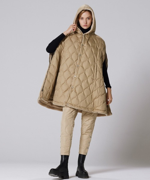 TAION（タイオン）の「【TAION（タイオン）】〈グッズ〉ミリタリー ダウンケープ（ポンチョ・メンズ・ブラック系その他2/ブラック×ブラック/ダークブラウン系4/ベージュ系その他4/ネイビー系5/オリーブ系6・ONESIZE）」の16枚目の写真