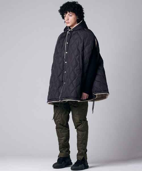 TAION（タイオン）】〈グッズ〉ミリタリー ダウンケープ（ポンチョ