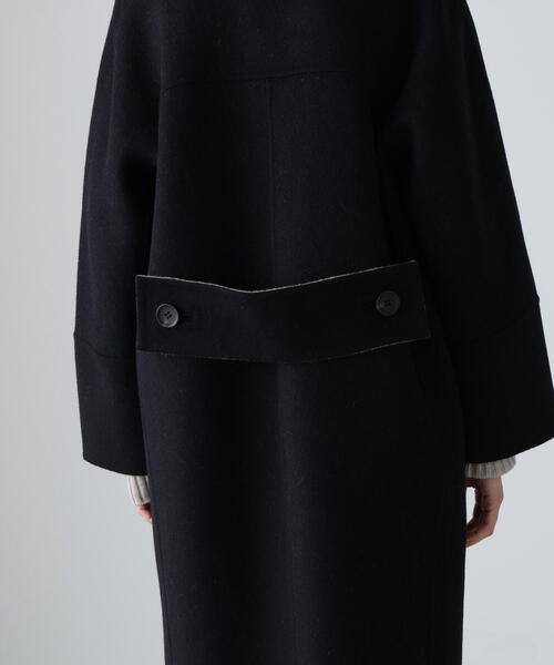 ◇Ca混2TONEリバーコクーンコート（ノーカラーコート）｜ADORE