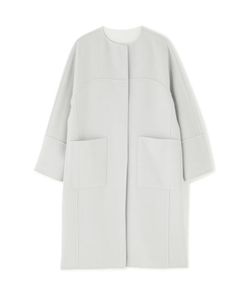 ◇Ca混2TONEリバーコクーンコート（ノーカラーコート）｜ADORE