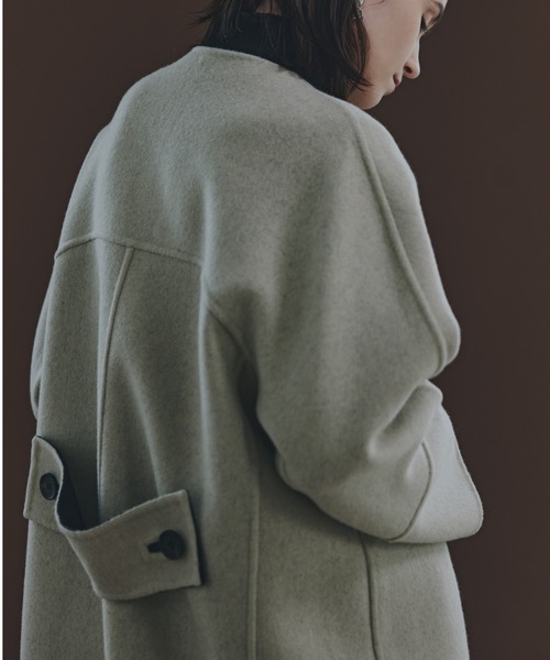 ADORE / アドーア コクーンノーカラーショートジャケット　サイズ38 ADORE - ADORE / アドーア | コクーン ノーカラー ショート ジャケット