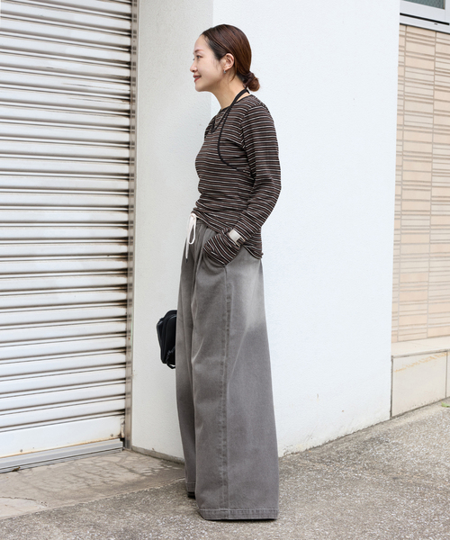 JOURNAL STANDARD（ジャーナルスタンダード）の「ベアテレコホルターネックプルオーバー（その他トップス・レディース・ブラウン/ブラック・FREE）」の11枚目の写真