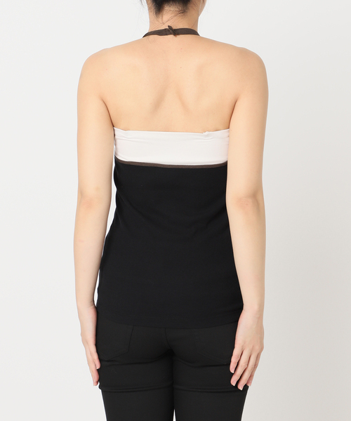 JOURNAL STANDARD（ジャーナルスタンダード）の「ベアテレコホルターネックプルオーバー（その他トップス・レディース・ブラウン/ブラック・FREE）」の17枚目の写真