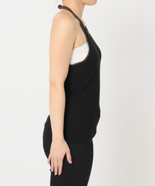 JOURNAL STANDARD（ジャーナルスタンダード）の「ベアテレコホルターネックプルオーバー（その他トップス・レディース・ブラウン/ブラック・FREE）」の18枚目の写真