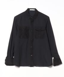 HYKE ビブフロントシャツ　ブラック HYKE(ハイク)】 OXFORD B.D. SHIRT｜PARIGOT ONLINE（パリゴ
