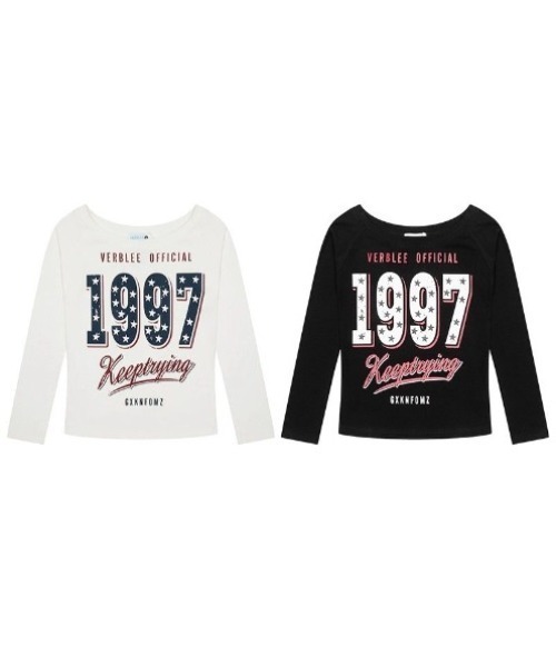 lilful(リルフル)の「ワンショルダー ストリートグラフィックプリントロンT(Tシャツ/カットソー・レディース・ホワイト×ネイビー/ブラック・M/L)」の11枚目の写真