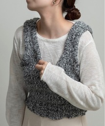 lawgy | mix uneck knit vest / ミックスuネックニットベスト(ベスト)