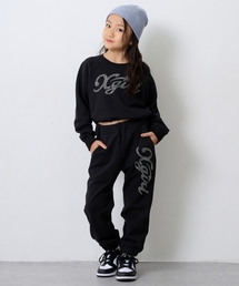 X-girl Stages | ラインストーンロゴスウェットパンツ(その他パンツ)