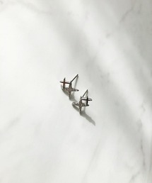 ダブルスパークルピアス