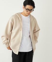 〈洗濯機可能〉クリーミータッチ ジップ パーカー◇