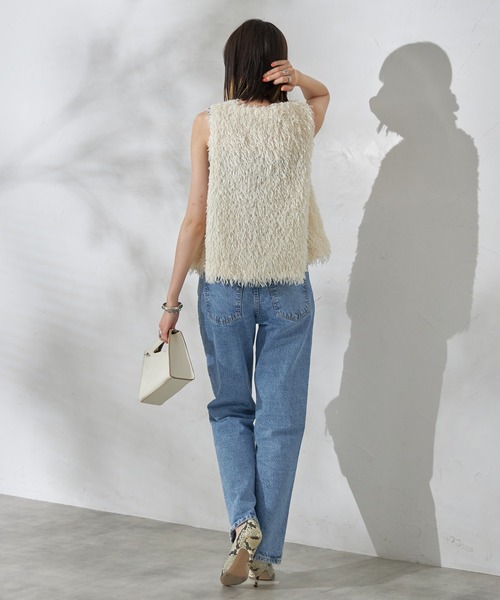 each（イーチ）の「ノースリフリンジファーベスト（ベスト・レディース・ブラック/グレー/アイボリー・FREE）」の18枚目の写真