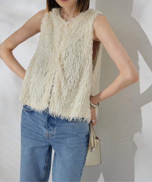 each（イーチ）の「ノースリフリンジファーベスト（ベスト・レディース・ブラック/グレー/アイボリー・FREE）」の15枚目の写真