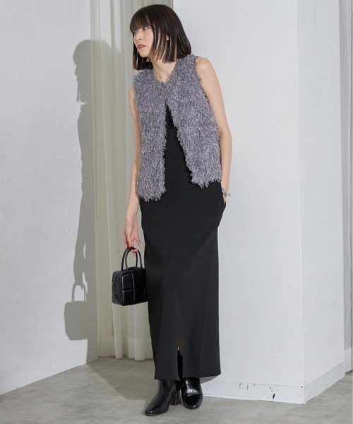 each（イーチ）の「ノースリフリンジファーベスト（ベスト・レディース・ブラック/グレー/アイボリー・FREE）」の20枚目の写真