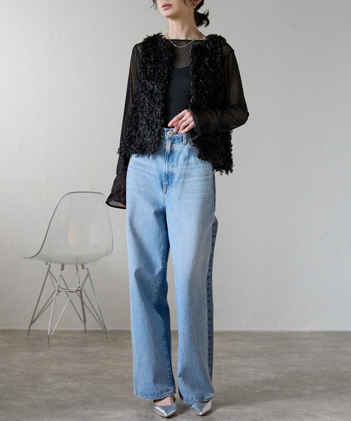 each（イーチ）の「ノースリフリンジファーベスト（ベスト・レディース・ブラック/グレー/アイボリー・FREE）」の8枚目の写真