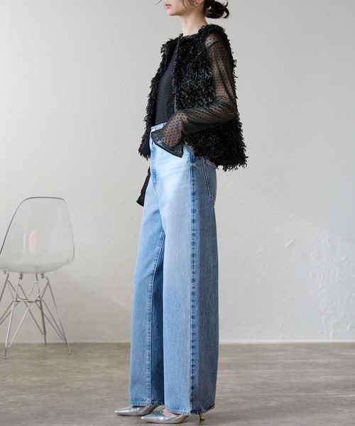 each（イーチ）の「ノースリフリンジファーベスト（ベスト・レディース・ブラック/グレー/アイボリー・FREE）」の11枚目の写真