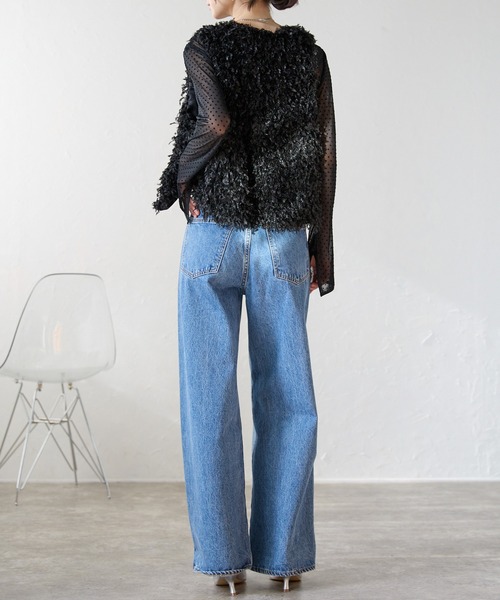 each（イーチ）の「ノースリフリンジファーベスト（ベスト・レディース・ブラック/グレー/アイボリー・FREE）」の12枚目の写真