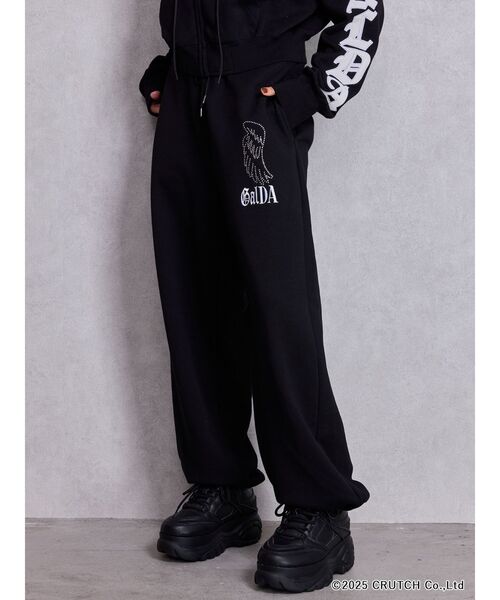 GALFY(ガルフィー)の「GYDA×GALFY bijou wing パンツ(その他パンツ・レディース・ブラック/ライム・FREE)」の2枚目の写真