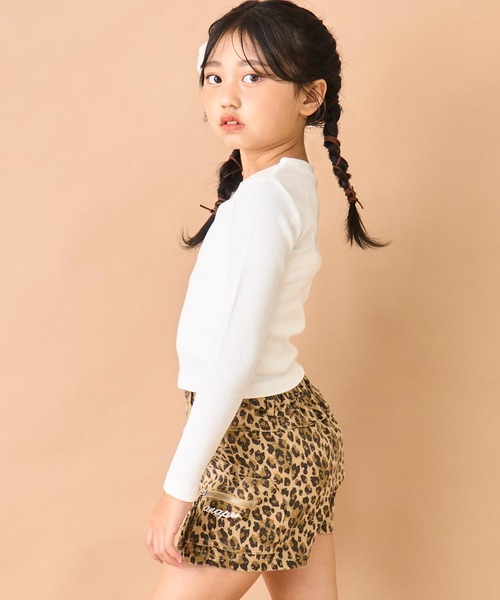 ANAP kids(アナップキッズ)の「刺繍ハートロゴ リブトップス【ジュニアお揃い】(Tシャツ/カットソー・キッズ・ブラック/イエロー/ブラック×ホワイト/ホワイト/ピンク・130/120/110)」の8枚目の写真