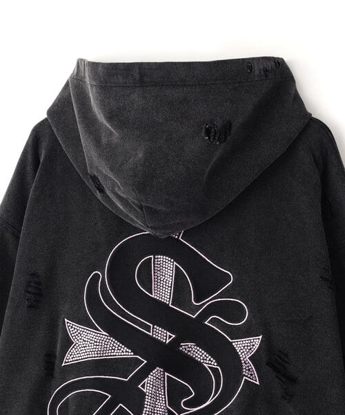 SUPPLIER/サプライヤー/【LHP EXCLUSIVE】DAMAGE CROSS HOODIE
