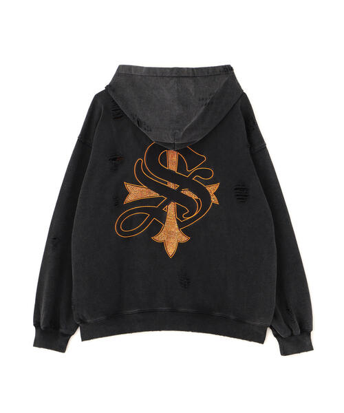 SUPPLIER/サプライヤー/【LHP EXCLUSIVE】DAMAGE CROSS HOODIE