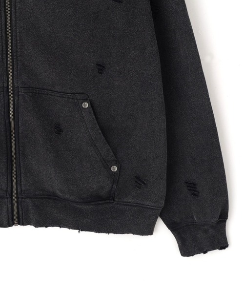 SUPPLIER（サプライヤー）の「SUPPLIER/サプライヤー/【LHP EXCLUSIVE】DAMAGE CROSS HOODIE（パーカー・メンズ・ブルー/ピンク/オレンジ・M/L/XL）」の10枚目の写真