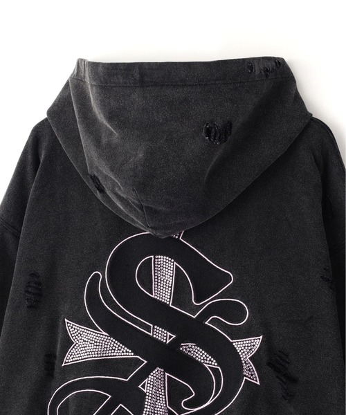 SUPPLIER/サプライヤー/【LHP EXCLUSIVE】DAMAGE CROSS HOODIE