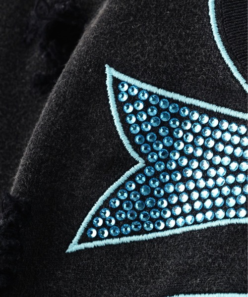 SUPPLIER（サプライヤー）の「SUPPLIER/サプライヤー/【LHP EXCLUSIVE】DAMAGE CROSS HOODIE（パーカー・メンズ・ブルー/ピンク/オレンジ・M/L/XL）」の13枚目の写真