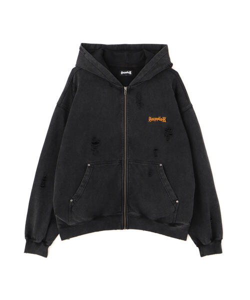 SUPPLIER/サプライヤー/【LHP EXCLUSIVE】DAMAGE CROSS HOODIE