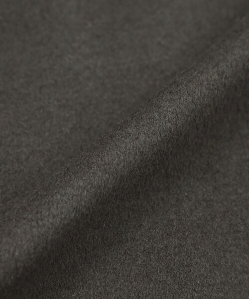 MACKINTOSH PHILOSOPHY（ﾏｯｷﾝﾄｯｼｭ ﾌｨﾛｿﾌｨｰ）の「【WELBURY NO COLLAR SHORT（ウェルベリーノーカラーショート）】ウールメルトン製（ノーカラーコート・レディース・オフホワイト/ブルー系その他3/チャコールグレー/ブラウン/ダークネイビー・38/36）」の19枚目の写真