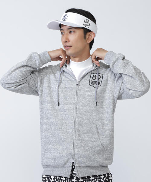 セール】【PEARLY GATES】DRYMIX 裏鹿の子ライト フルジップフーディ