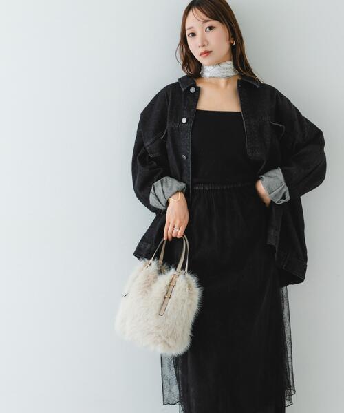 RODE SKO（ロデスコ）の「フラッフィー2WAYバッグ（ショルダーバッグ・レディース・ライトグレー/アイボリー・ONE）」の21枚目の写真