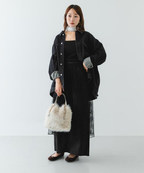 RODE SKO（ロデスコ）の「フラッフィー2WAYバッグ（ショルダーバッグ・レディース・ライトグレー/アイボリー・ONE）」の22枚目の写真