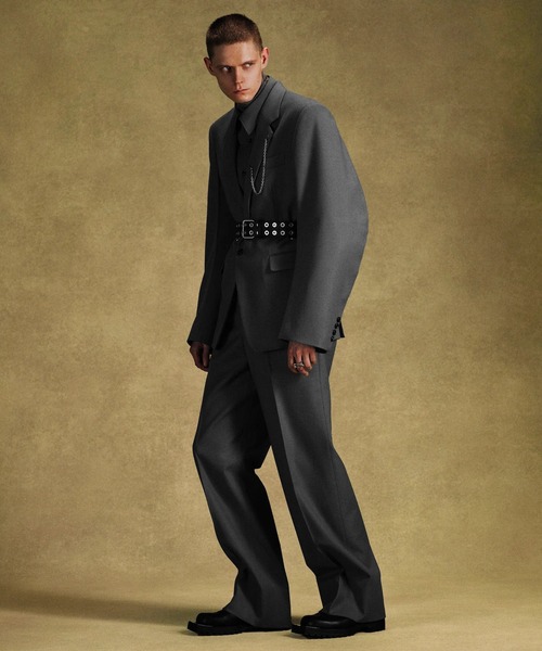 JOHN LAWRENCE SULLIVANウールスラックス　Aライン ジョンローレンスサリバン JOHN LAWRENCE SULLIVAN 美品 ウール