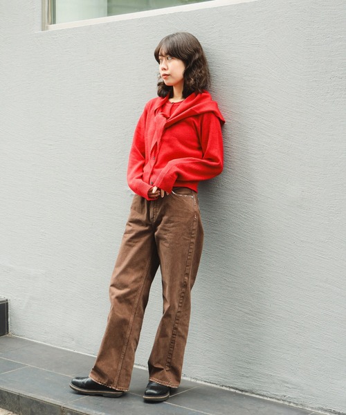 B:MING by BEAMS(ビーミングバイビームス)の「【セットアイテム】ストール × ニット カーディガン(ニット/セーター・レディース・レッド/ブラウン系その他/グレー・ONE SIZE)」の5枚目の写真