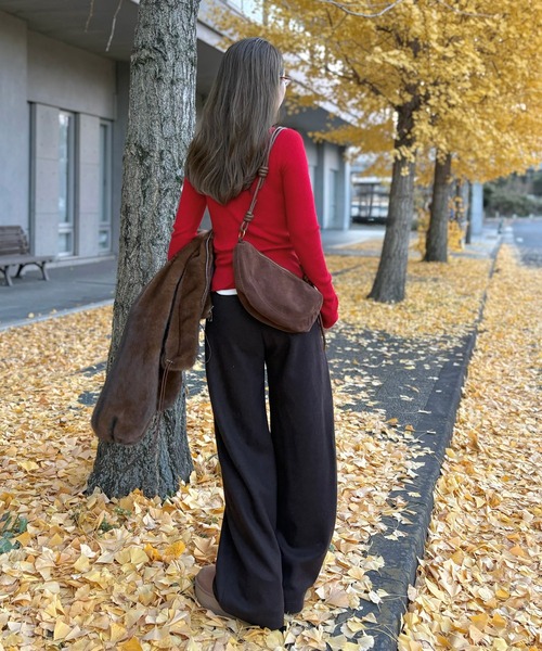 LAULEN（ローレン）の「waist ribbon semi wide pants /ウエストリボンセミワイドパンツ（その他パンツ・レディース・アイボリー/ブラウン/グレー/ブラック・FREE）」の19枚目の写真