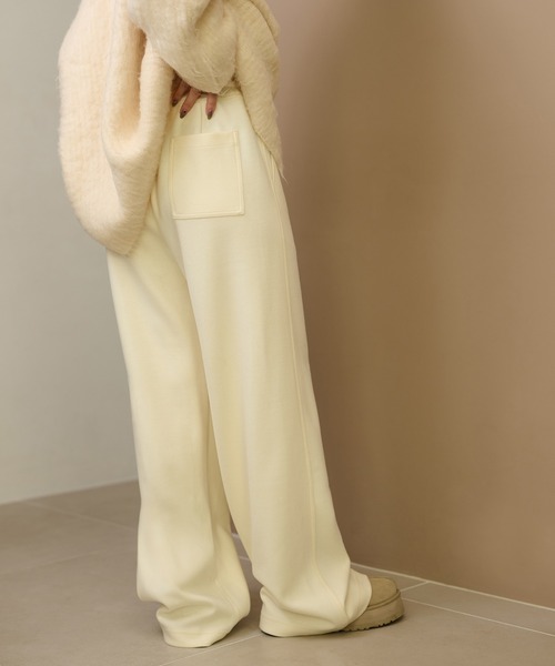 LAULEN（ローレン）の「waist ribbon semi wide pants /ウエストリボンセミワイドパンツ（その他パンツ・レディース・アイボリー/ブラウン/グレー/ブラック・FREE）」の7枚目の写真