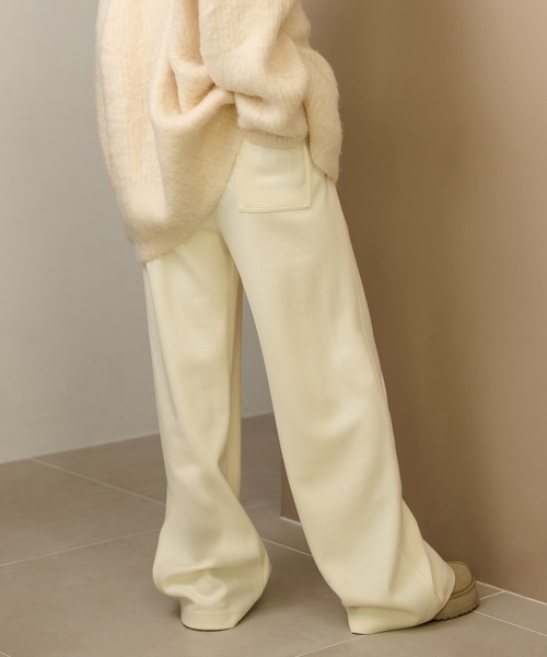 LAULEN（ローレン）の「waist ribbon semi wide pants /ウエストリボンセミワイドパンツ（その他パンツ・レディース・アイボリー/ブラウン/グレー/ブラック・FREE）」の9枚目の写真