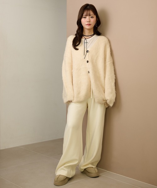 LAULEN（ローレン）の「waist ribbon semi wide pants /ウエストリボンセミワイドパンツ（その他パンツ・レディース・アイボリー/ブラウン/グレー/ブラック・FREE）」の13枚目の写真