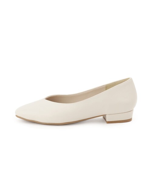 SHOO・LA・RUE(シューラルー)の「【セレモニー】ローヒールパンプス(パンプス・レディース・アイボリー/ブラック・35/45)」の8枚目の写真