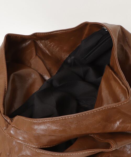.KOM(ドットコム)の「A'GEM/9 × .kom 『.KOM/ドットケーオーエム』 Soft Touch Big Hobo Bag/ソフトタッチ ビッグホーボーバッグ(エコバッグ/サブバッグ・レディース・ブラック/カモフラージュ/アイボリー/ブラウン・FREE)」の19枚目の写真