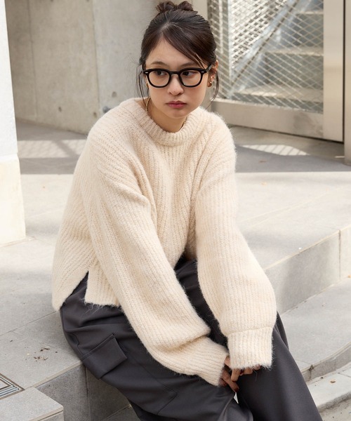 セール】<ウォッシャブル>メランジ ミックスヤーン ローゲージ